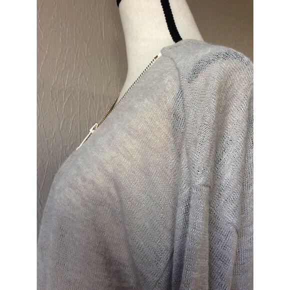 Soft Surroundings Valentina Sweater Women's Brown Zip V-Neck Pullover Size 1X - Picture 7 of 10